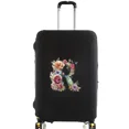 thumbnail image 1 of Luggage Covers Protective Cover Travel Luggage Scratch Proof Dust Cover Reusable Dust Cover Washable Floral Letter Print Pattern 8floral letter R M, 1 of 6
