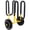 Yellow + Aluminum, variant on Furniture Dolly Trolley Cart 18x12 inch Aluminum Frame with 3 TPU Swivel Casters for Moving and Storage, Silver