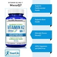 thumbnail image 2 of YounGlo Research Vitamin K2 MK-7 Dietary Supplement, 100 mcg 120 Vegan Capsules, 2 of 6