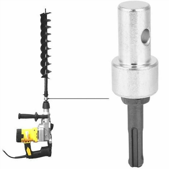 Excellent Earth Auger Adapter, Professional Earth Auger, Metal Masonry Adapter for SDS Plus Cordless Drill Driver Perch Drill