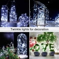 thumbnail image 4 of Morttic 50 LED 17 FT Copper Wire String Lights Battery Operated 8 Modes with Remote, Waterproof Fairy String Lights for Indoor Outdoor Home Wedding Party Decoration,Cool White, 4 of 15