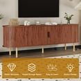 thumbnail image 6 of Soonbuy 47" TV Stand, Modern TV Console Table with Storage Compartment and Sliding Door, Gaming Entertainment Center with Cabinet for Living Room, Bedroom, Office, 6 of 7
