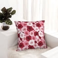thumbnail image 6 of Yiaed Rose Print Pillow Covers Super Soft Decorative Square Throw Pillow Covers Case Cushion Covers for Sofa Couch Bedroom Car Decor（No pillow core）-22"x22", 6 of 7