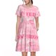 thumbnail image 1 of Disketp Western Cowgirl para Vestido de Manga Corta para Mujeres, Vestidos de Verano para Mujeres, Casual y Holgado para la Playa, 1 of 6