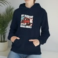 thumbnail image 3 of Cool Truckers Wife My Husband Moves America Trucking Hoodie, 3 of 4