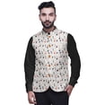 thumbnail image 1 of Atasi Manteau Ethnique pour Hommes Imprimé Veste Bandhgala Décontractée TG, 1 of 6