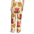 thumbnail image 3 of Goofa Cups of Tea Printed Soft Pajama Pants for Women, Wide Leg Comfy Casual Lounge Yoga Pants-Medium, 3 of 9