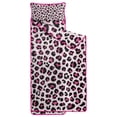thumbnail image 2 of Pink and Black Of Leopard Print Toddler Nap Mats for Kids Preschool,Sleeping Mat Bag or Kids,Toddler Sleeping Bag,Toddler Nap Mat or Daycare, 2 of 6