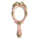 thumbnail image 1 of Espejo de Mano Espejo de Maquillaje de tocador Espejo de Cosmético de Metal de Princesa de Viaje Espejos en Relieve portátiles Decorativos Rosa, 1 of 5