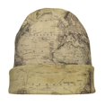 thumbnail image 7 of Naloa Vintage World Map Soft Beanie Hat, Knit Beanie Daily Beanie in Fine Knit for Women Men Winter Travel, Outdoor, 7 of 7