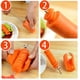 thumbnail image 4 of Cortador espiralizador manual giratorio de verduras | Cortador de patatas y rábanos de acero inoxidable ABS | Herramienta de cocina para zanahorias, pepinos y calabacines | Rebanador manual duradero, 4 of 9