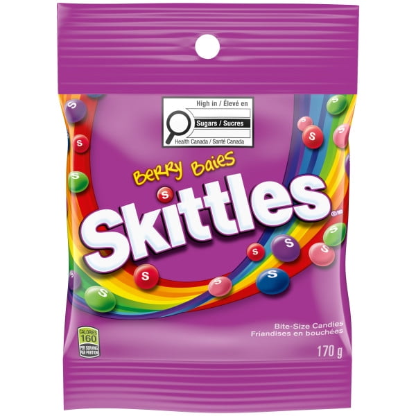 SKITTLES, Berry Explosion Chewy Candy, Sharing Bag, 170g