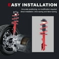 thumbnail image 6 of TOPAZ Red Front Complete Struts w/Coil Springs Shock Absorbers Assembly 182367 + 182368 Compatible with 2007-2012 Dodge Caliber 2007-2010 Jeep Compass Patriot 172368, 172367, 6 of 9