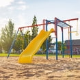 thumbnail image 3 of Lifetime Kid's Monkey Bar Adventure Metal Swing Set with Slide and Trapeze Bar (91022), 3 of 13