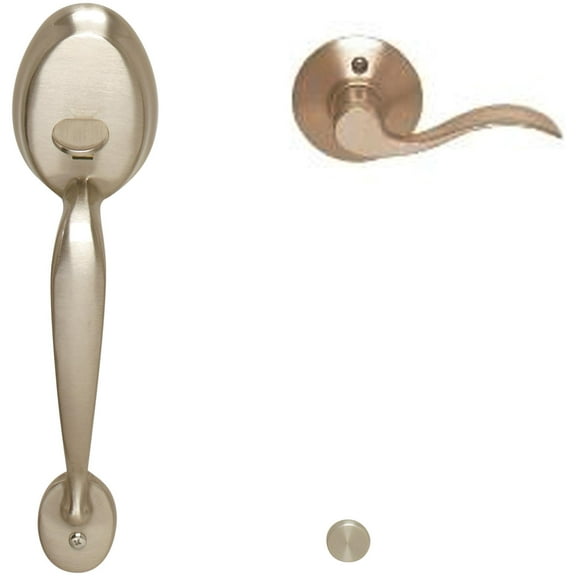 Schlage Fe285-Ply-Acc-Lh Left Handed Plymouth Keyed Entry Handleset - Nickel