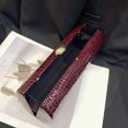 thumbnail image 2 of Hombro Textu Mujeres Con Cadena Patrón Embrague (vino) Rojo, 2 of 5