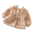 thumbnail image 1 of Abrigo para niñas Chaquetas de invierno de piel sintética Ropa para niños pequeños Abrigo para niños, 1 of 2