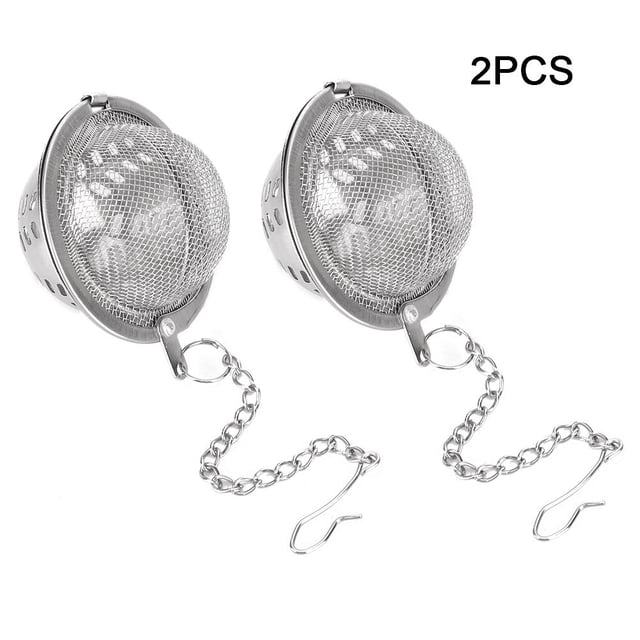 Garosa 2 Pcs Filtre en Acier Inoxydable Réutilisable Infuseur de Boule de Thé Accessoire de Cuisine, Diffuseur de Thé, Accessoire de Boule de Thé