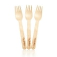 thumbnail image 5 of Wood & Wonder 100 Piece Celebrate Fancy Disposable Wood Wedding Forks, 5 of 8