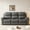Gray, variant on Recliner Sofa, PU Leather Reclining Sofa with USB Button and Wireless Charger, Recliner Sofa 3-Seat Reclining Sofa for Living Room, Office, Home Theater,Tech cloth (Espresso)