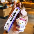 thumbnail image 1 of LLavero de Sanrio Kawaii, llaveros de Hello Kitty de dibujos animados, llavero de coche KT Cat, colgante de mochila, adornos, joyería, regalos de vacaciones xuanjing  unisex, 1 of 2