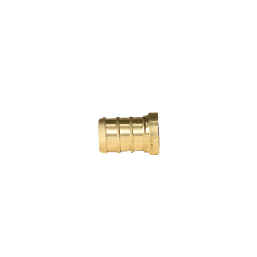 10 Pcs XFITTING Barb Crimp 1/2 Inch Pex Plug End Cap, Brass, 23-3-5=10X