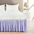 thumbnail image 2 of Home Soft Things Pleated Bed Skirt - 18" drop Length - Lavender Fog - Queen (60" x 80" + 18"), 2 of 5