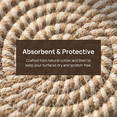 thumbnail image 2 of Set of 8 for Drinks, Coffee, Cotton Woven  Absorbent Coaster with Holder, Boho Coasters for Home Decor Tabletop Protection Suitable for Kinds of Cups, 2 of 5