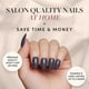 thumbnail image 2 of Press On Nails, glamnetic, gris ceniza opaco, corto, almendra, 2 of 6