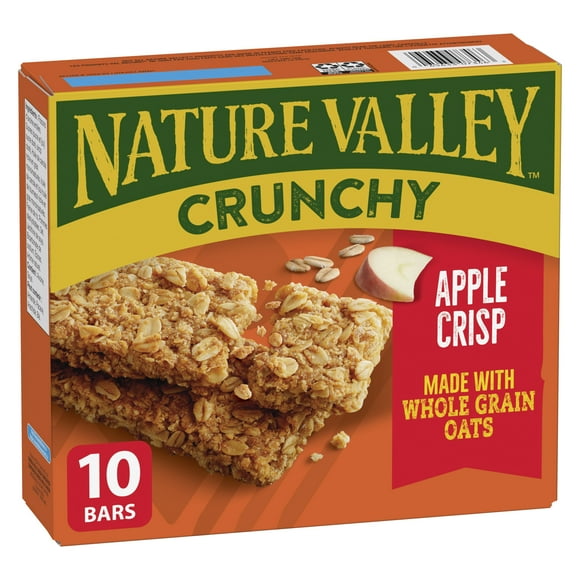 Nature Valley Crunchy Apple Crisp Granola Bars, 42 g, 5 ct, 10 bars, 210 g