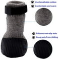 thumbnail image 4 of Dog Boots Waterproof Shoes Breathable Socks, with Anti-Slip Sole and Adjustable Magic Tape All Weather Protect Paws Only Fit for Small Dog(4Pcs)(Black, S), 4 of 5