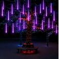 thumbnail image 2 of LINLIN LED Meteor Shower Solar Lights Outdoor, 50cm 8 Tubes Falling Rain Lights Solar Garden String Lights for Garden, 2 of 8