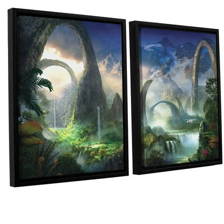 ArtWall Philip Straub "Great North Road" 2-Piece Floater Framed Canvas Set