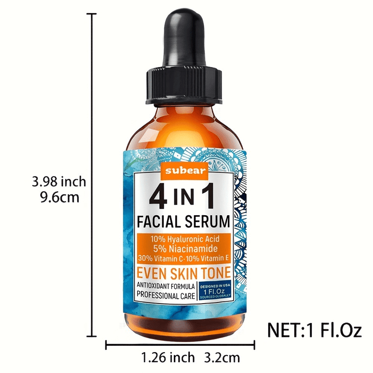 4-in-1 Vitamin C Facial Serum, Replenishing Moisturizer 4-in-1 Vitamin C Facial Serum, Replenishing Moisturizer