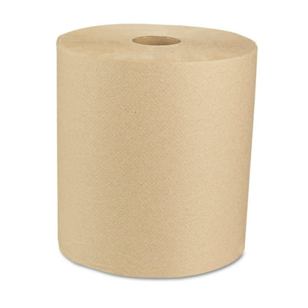 Paper Towel Roll - Boardwalk 16GREEN Green Seal Recycled Paper Towel Roll, Hardwound, Universal Roll Towels, Natural, 8