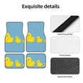 thumbnail image 4 of Fotbe Cute Ducky Juego de 4 Tapetes para Auto con Estampado – Alfombrillas de Goma Reforzada, Diseño Antideslizante, Protección para Todo el Año – Vehículos, Autos, Camionetas y SUVs, 4 of 7