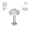 thumbnail image 2 of MoBody 16G Tree Life Labret Piercing Surgical Steel Internally Threaded Monroe Lip Ring Helix Earring (6mm (1/4") Silver-Tone), 2 of 2