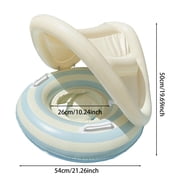 Pool Float with Canopy - Floating Pool Chair | Adjustable Sunshade Trainer for Kids Puddle Summer Beach Lake Backyard Water Fun Safe Comfortable Relaxing Float