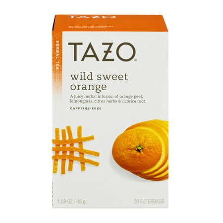(3 Boxes) Tazo Wild Sweet Orange Tea Bags Herbal Tea (The Best Sweet Tea)