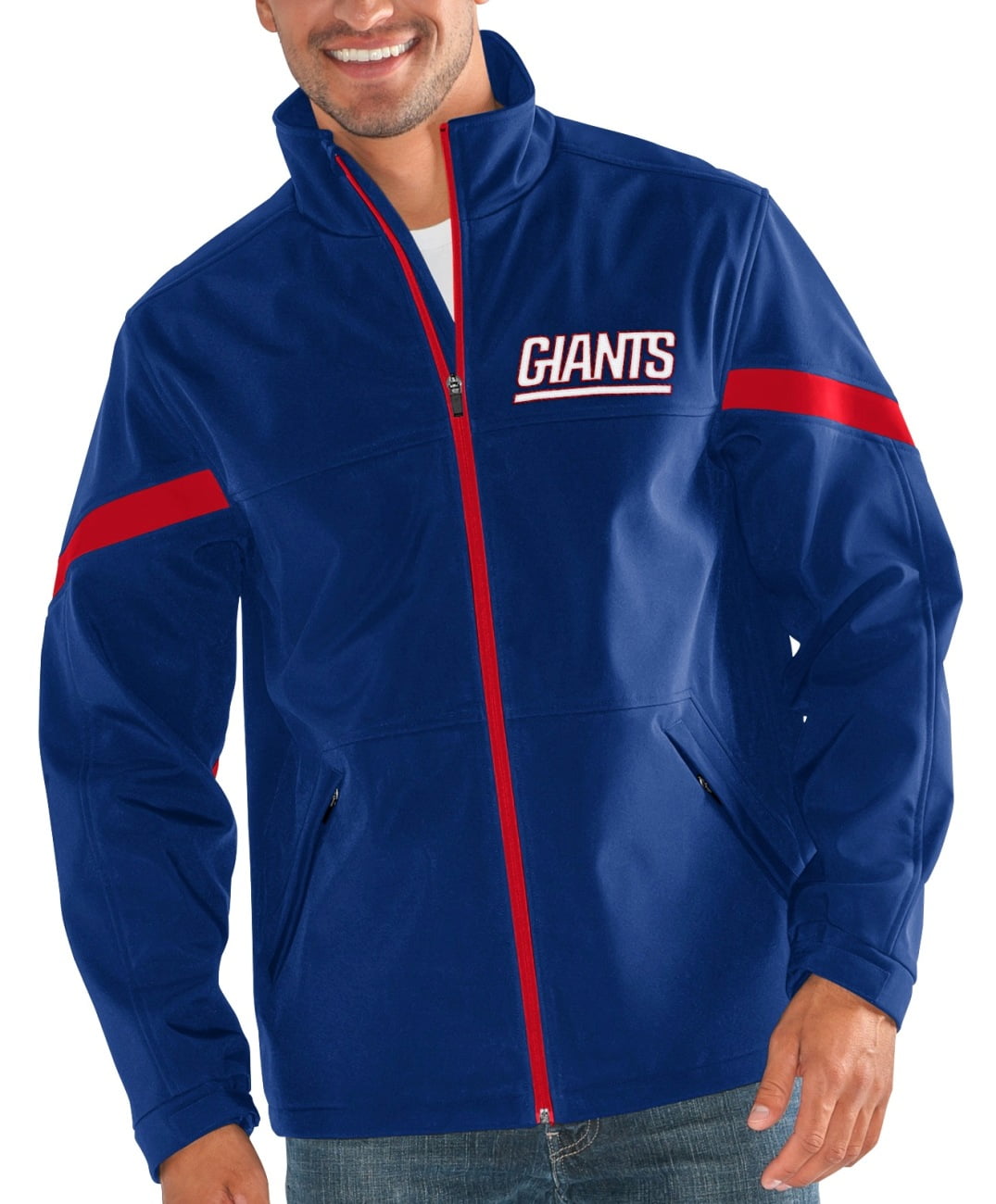 New York Giants NFL G-III "The Franchise" Full Zip Premium Soft Shell Jacket by G-III Sports