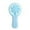 Blue, variant on Fnochy Clearance Handheld Fan Portable USB Rechargeable Mini Fan, 3-Speed Quiet Desktop Fan with Foldable Design & Battery Indicator for Travel Office Home