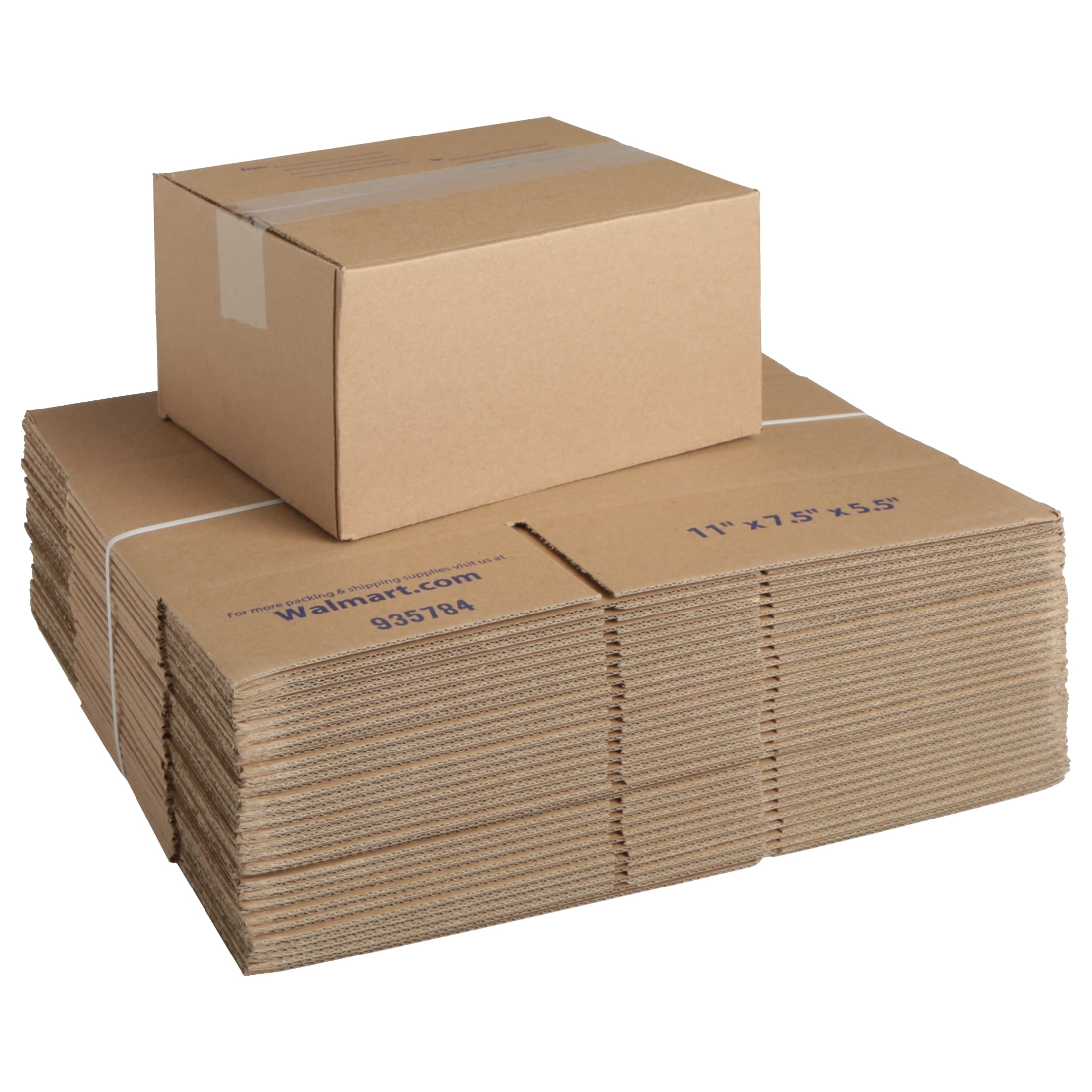 8 x 8 x 2" Flat Corrugated Boxes 25/Bundle Brown Shipping/Moving/Packing Boxes 