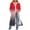 Red coat for women, variant on jtjvou Long Zip Up Hoodie Women Oversizwd Fleece Jacket with Pocket Loose Long Sleeve Y2k Sweatshirt Fall Colorblock Clothes Blue XL