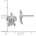 thumbnail image 2 of Primal Gold 10 Karat White Gold Turtle Post Earrings, 2 of 4