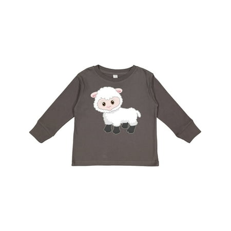 

Inktastic Cute White Lamb Gift Toddler Boy or Toddler Girl Long Sleeve T-Shirt