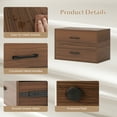 thumbnail image 6 of Costway 2-Drawer Dresser Stackable Horizontal Storage Organizer w/Handles Espresso, 6 of 9