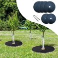 thumbnail image 1 of xinxixnxx 6Pcs Non Woven Cloth Tree Protection Weed Mats with Stakes for Gardens Plant, 1 of 9