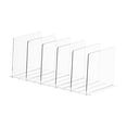 thumbnail image 2 of Lipstore Acrylic Shelf Dividers Portable Adjustable Sturdy Multipurpose Clothes Partition Board Separators for Kitchen Handbags Purses 6 Pieces, 2 of 7