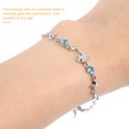 thumbnail image 3 of Pulsera de tobillo con dije de delfín, pulsera de tobillo con cadena, joyería oceánica, 3 of 7