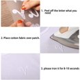 thumbnail image 3 of HAHDAXIA 279 Pieces Iron on Letters 2 Inch A-Z Flock Letters Transfer Letters Flocking Letters Christmas Iron on Letters Alphabet Punctuation for DIY Clothing T-Shirts (Novel Style, White), 3 of 7